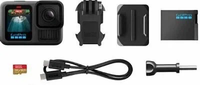 экшн-камера gopro hero 13 black with 64 sd card bundle