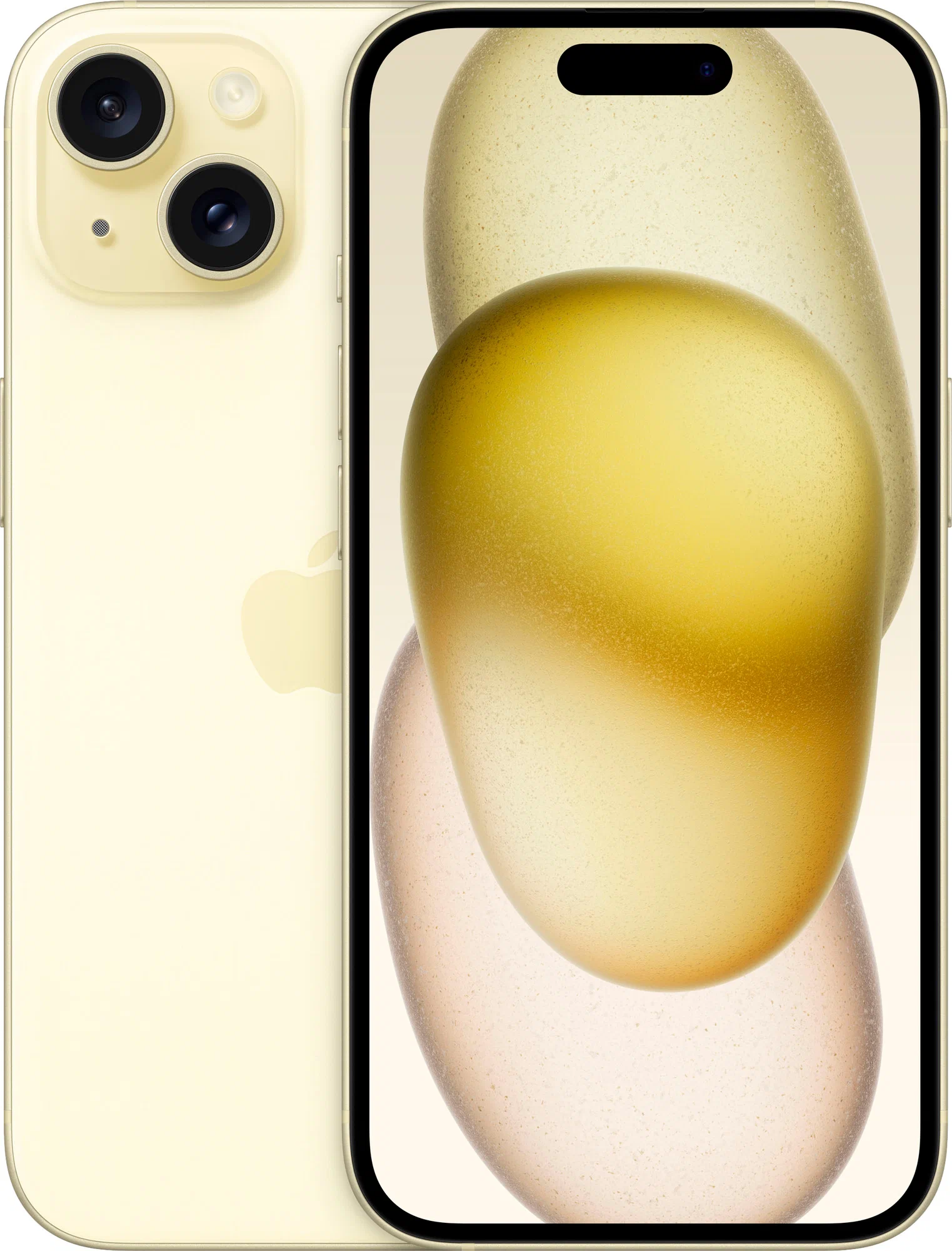 смартфон apple iphone 15 plus 128 гб, yellow (nano-sim + nano-sim)