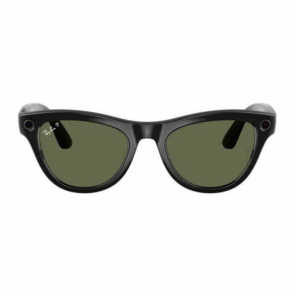 умные очки ray-ban meta skyler (l), rw4010 shiny black/g15 green