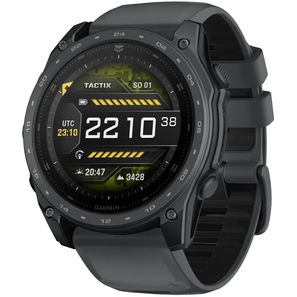 умные часы watch garmin tactix 8 51mm amoled slate gray cerakote with black silicone 010-04553-00