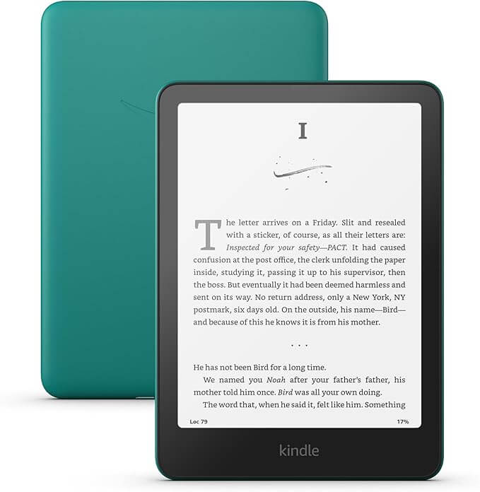 Электронная книга Amazon Kindle Paperwhite 12, 7",32Gb, 2024, Wi-Fi, Metallic Jade (Signature Edition)