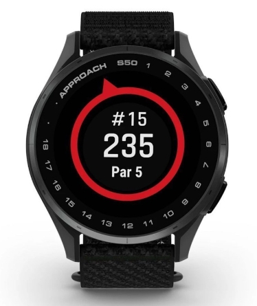 умные часы watch garmin approach s50 43 black with black nylon