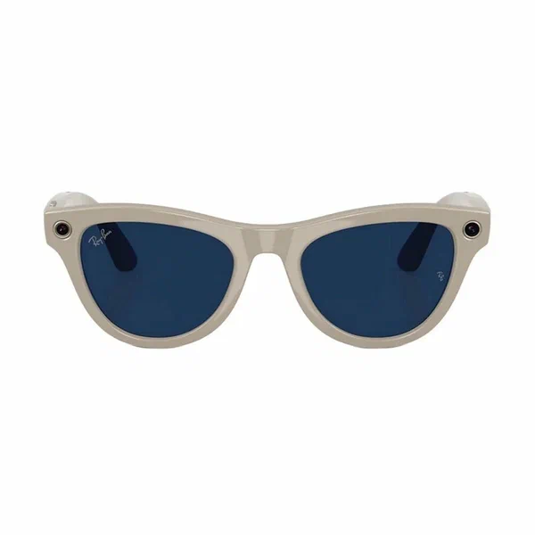 умные очки ray-ban meta skyler, rw4010 shiny chalky grey/sapphire transitions