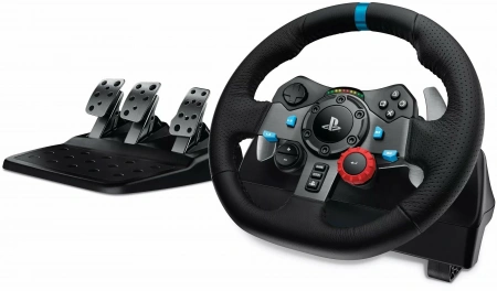 руль игровой logitech g driving force g29 для ps5, ps4, ps3 и пк, черный руль игровой logitech g driving force g29 для ps5, ps4, ps3 и пк, черный