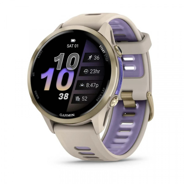 Умные часы Watch Garmin Forerunner 970 47mm French Gray  Soft Gold 010-02969-62