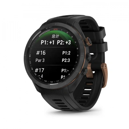 умные часы watch garmin approach s70 47 black copper 010-02746-75