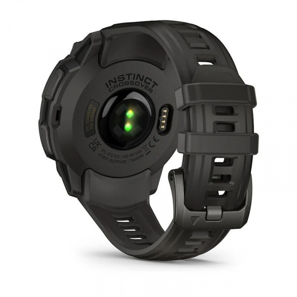 умные часы watch garmin instinct crossover amoled charcoal black 010-03398-00