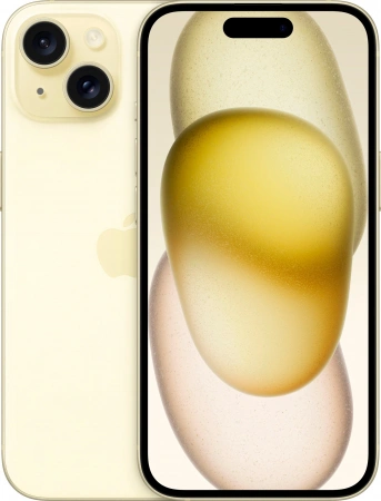 смартфон apple iphone 15 512 гб, yellow (nano-sim + esim)