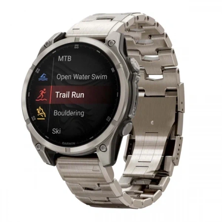 умные часы watch garmin fenix 8 47 amoled sapphire titanium graphite band 010-02904-40