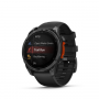 умные часы watch garmin fenix 8 47 amoled slate gray with black silicone 010-02904-00