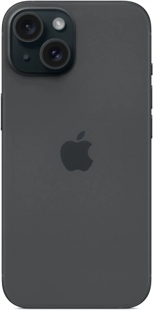 смартфон apple iphone 15 128 гб, black (nano-sim + nano-sim)