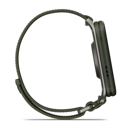 умные часы watch garmin venu x1 moss titanium caseback moss band 010-02980-03