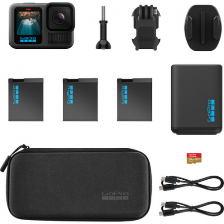 экшн-камера gopro hero 13 black extended power bundle 
