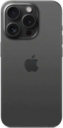 смартфон apple iphone 15 pro 256 гб, black titanium (nano-sim + esim)