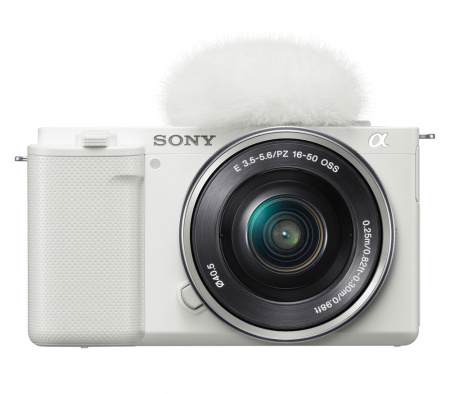 sony vlogcam zv-e10l 16-50 mm kit white
