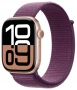 умные часы apple watch s10 42 mm rose gold aluminum case sport loop