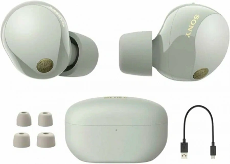 sony wireless wf-1000xm5 platinum silver