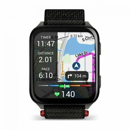 умные часы watch garmin venu x1 black/slate titanium with black nylon 010-02980-13