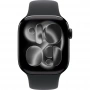 умные часы apple watch s11 42 mm jet black aluminum case with black sport band s/m