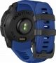 умные часы watch garmin instinct 3 50 amoled black with black/bolt blue band 010-03020-03