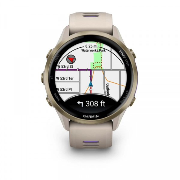 умные часы watch garmin forerunner 970 47mm french gray  soft gold 010-02969-62