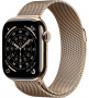умные часы apple watch s11 46mm gold titanium case with milanese loop gold m/l