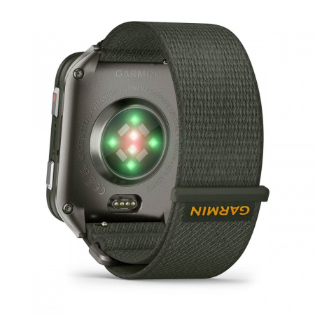 умные часы watch garmin venu x1 moss titanium caseback moss band 010-02980-03