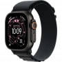 умные часы apple watch ultra 3 49 black titanium case with l black alpine loop