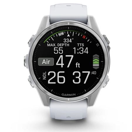 умные часы watch garmin fenix 8 43 amoled sapphire soft gold with whitestone 010-02903-18