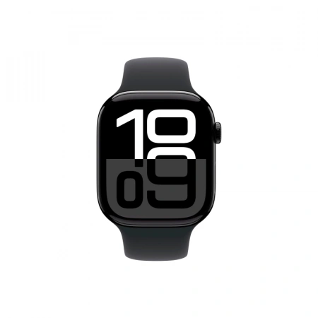 умные часы apple watch s10 46 mm jet black aluminum case sport band m/l
