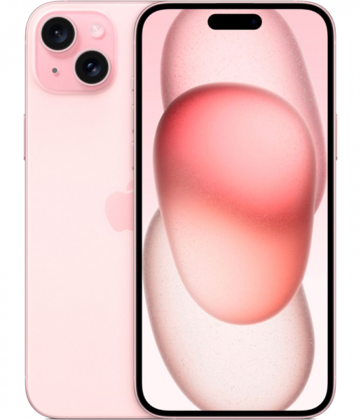 смартфон apple iphone 15 plus 256 гб, pink (nano-sim + nano-sim)