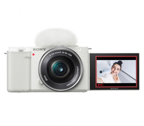sony vlogcam zv-e10l 16-50 mm kit white
