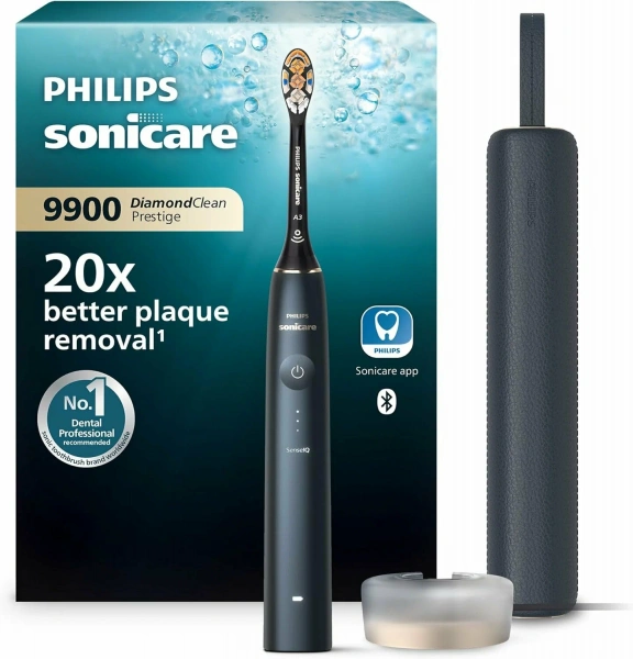 электрическая зубная щетка philips sonicare diamondclean 9900 hx999212 синий
