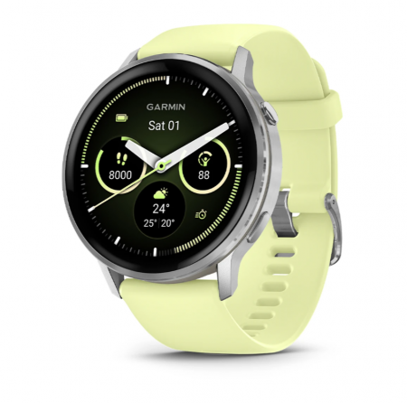 Умные часы Watch Garmin Venu 4 45 mm Silver with Citron Silicone 010-03014-02 Умные часы Watch Garmin Venu 4 45 mm Silver with Citron Silicone 010-03014-02